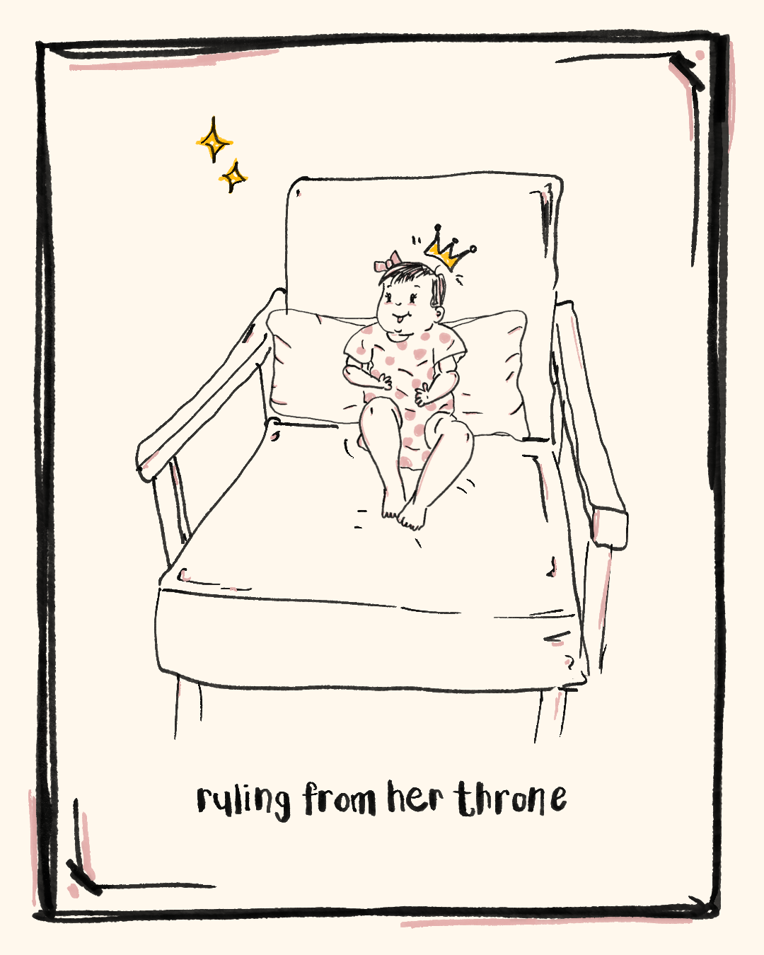 ruling from her throne